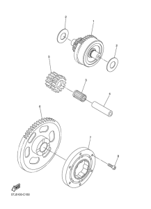 WR450FS Муфта стартера