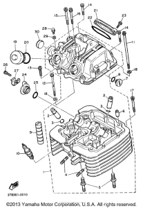 XT600EA Головка цилиндров