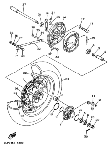 XV1100 Переднее колесо