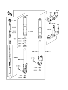 ZX1200 Передняя вилка