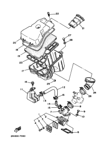 TZR125 Brktthermistor