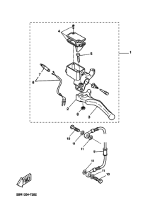 YQ50 Задний тормозной цилиндр