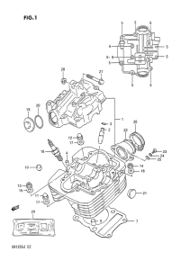DR125 Головка цилиндров