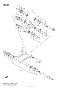 RM-Z450 Втулки заднего рычага