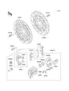 ZG1000 Front brake(zg1000-a19)