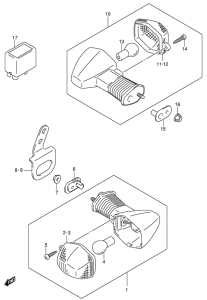 DR-Z400 Поворотники