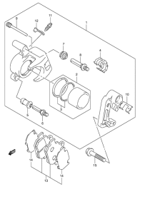 VL250 Передний суппорт