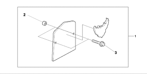 VT125 Backrest plate