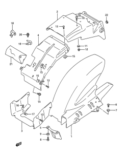 GSX-R1100 Заднее крыло