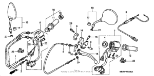 VT750C Рулевые переключатели