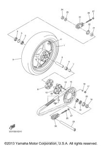 YZF-R6 Переднее колесо