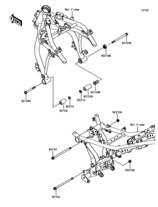 EX650 エンジンマウント
