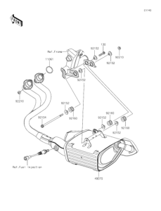 EX400 Глушитель