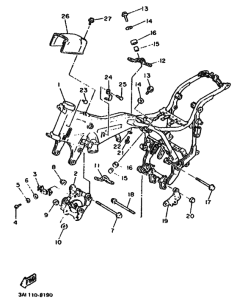 XV750 XV750K Frame comp