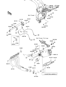 ZR750 Muffler comp