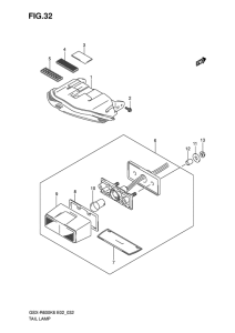 GSX-R600 Задний фонарь