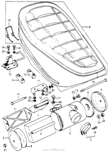 CT70 Seat + air cleaner
