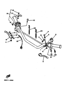 DT200U DT200UW Interruptor  manillar&palanc
