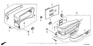 CMX250X Боковые обтекатели