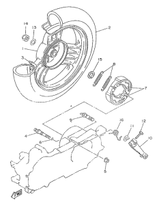 YA50R Переднее колесо