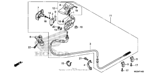 NC700X (DCT) Parking brake lever