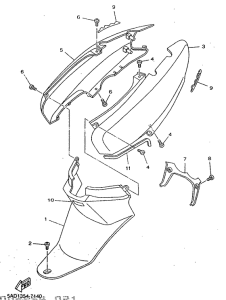 YN50R Боковые обтекатели