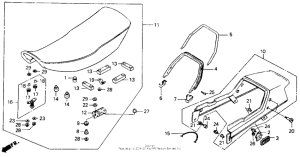 CB125T Сиденье