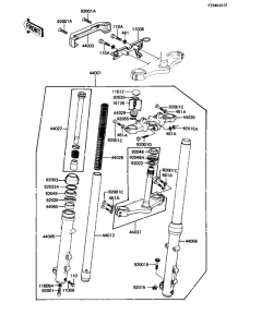 KZ440 Вилка передней оси