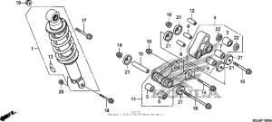 CRF100F Задние амортизаторы