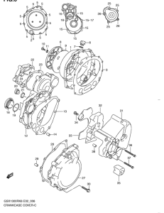 GSX1300R Crankcase cover ass`y  (v