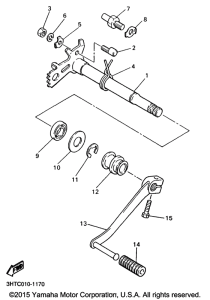 SR400 Вал переключения