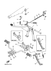 YB50 ｽﾀﾝﾄﾞ. ﾌｰﾄﾚｽﾄ