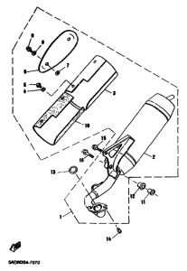 YN50R Выхлопная система