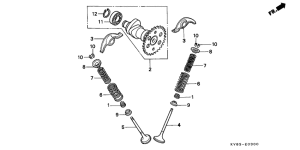 CH125 Распред вал / клапана