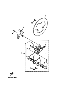 TZ250 Задний суппорт