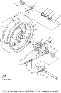 YZF-R6 Переднее колесо