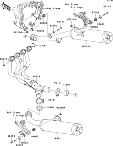 ZX1400 Глушитель