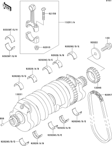 ZX1100 Коленвал