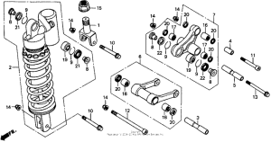 RVF750 Задние амортизаторы