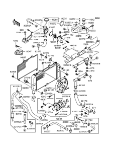 ZX400 Радиатор