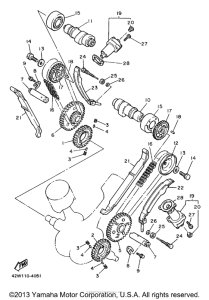 XV1100SK Цепь механизма газораспределения