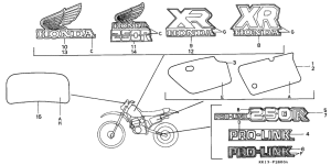 XR250R Emblem / mark