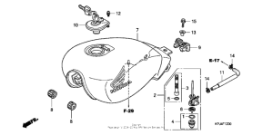 CB250 Топливный бак