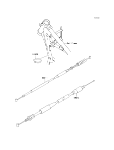 KX65 Тросы управления