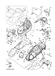 YP400V Сиденье
