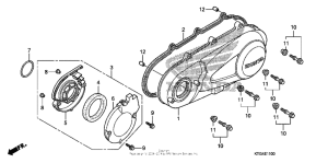 SH150I Крышка картера левая