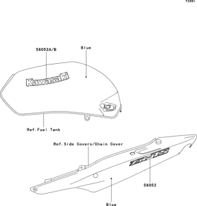 ZR750 Decals(c.l.blue)(zr750-h1)
