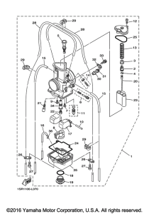 YZ125H2 Карбюратор