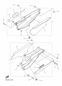 FJR1300A Боковая крышка