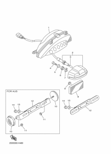 VMX17 Taillight unit ass`y